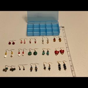 Wholesale lot pierced earrings 15 pair